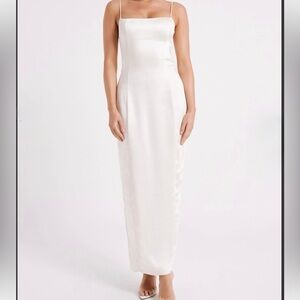 NWT Meshki Chrisley Satin Maxi Dress